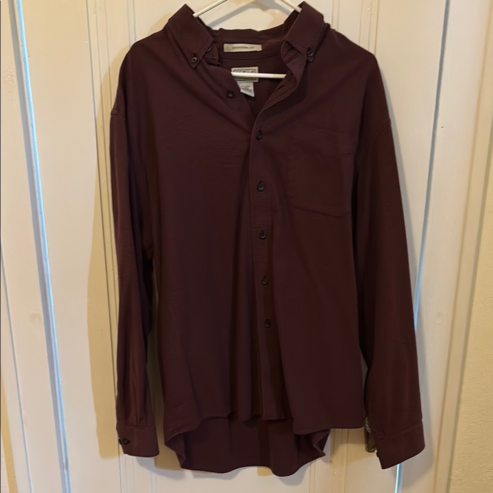 L.L. Bean Brown Casual Button Down Shirt